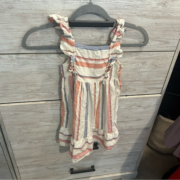 Carter's Toddler Girls Linen Sleeveless A-Line Dress 4T - Picture 2 of 5